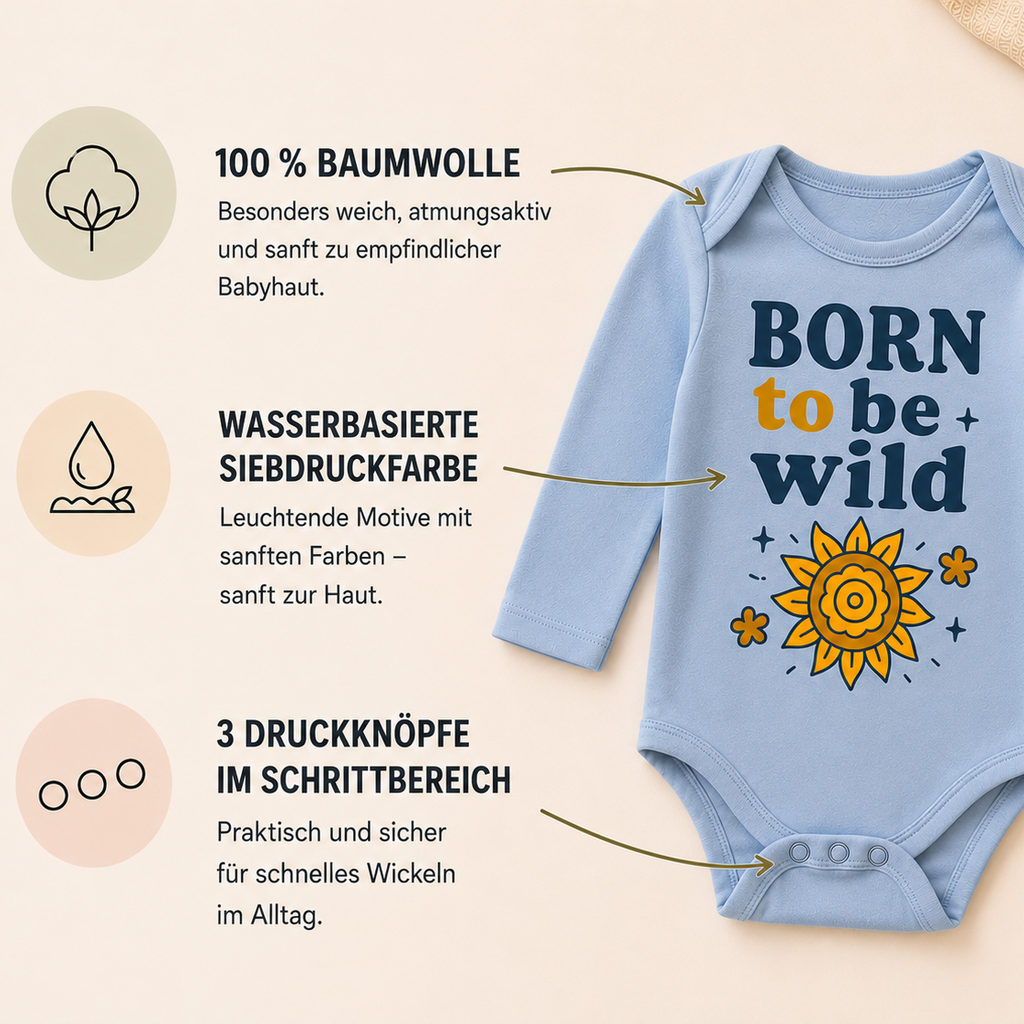 Novistra Langarmbody 2er-Set für Jungen aus 100% Baumwolle